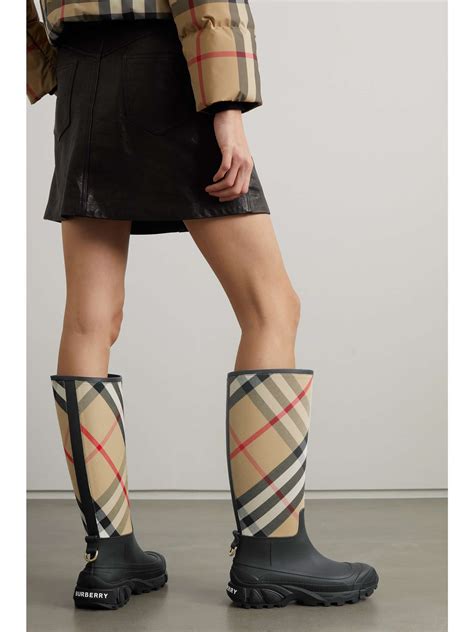 burberry rain boots rue la la|net a porter Burberry boots.